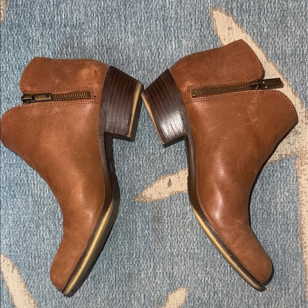 Lucky Leather Ankle Boots brown, 8 1/2, daily wear, business, western - Picture 2 of 7